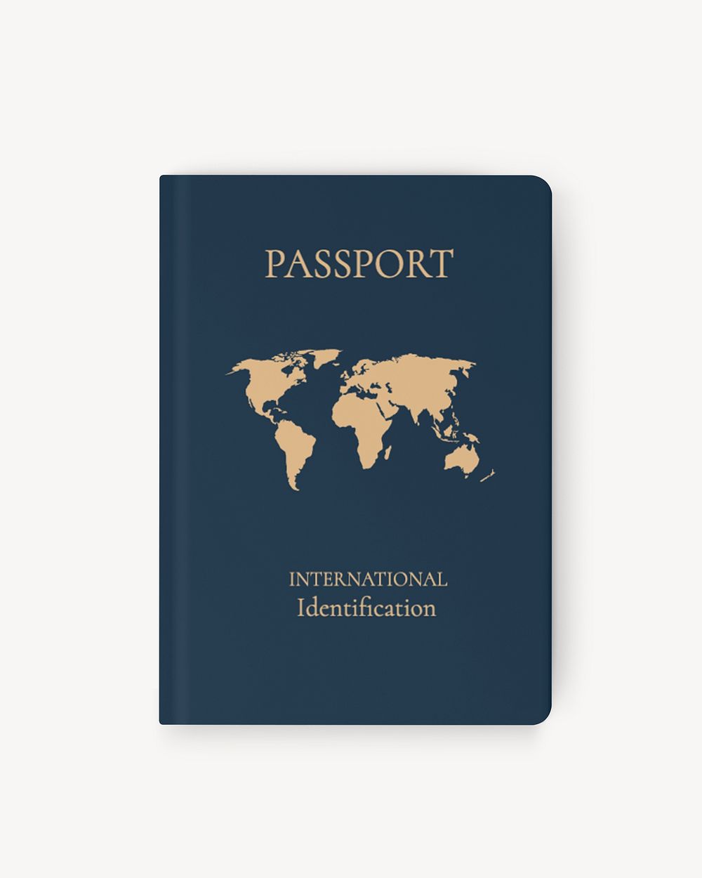 Passport cover mockup psd