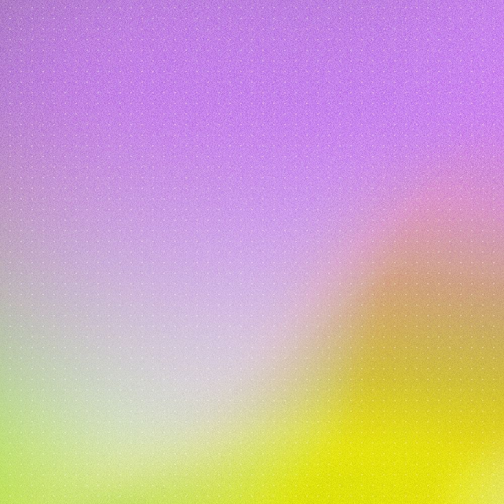Purple gradient background, yellow wave border