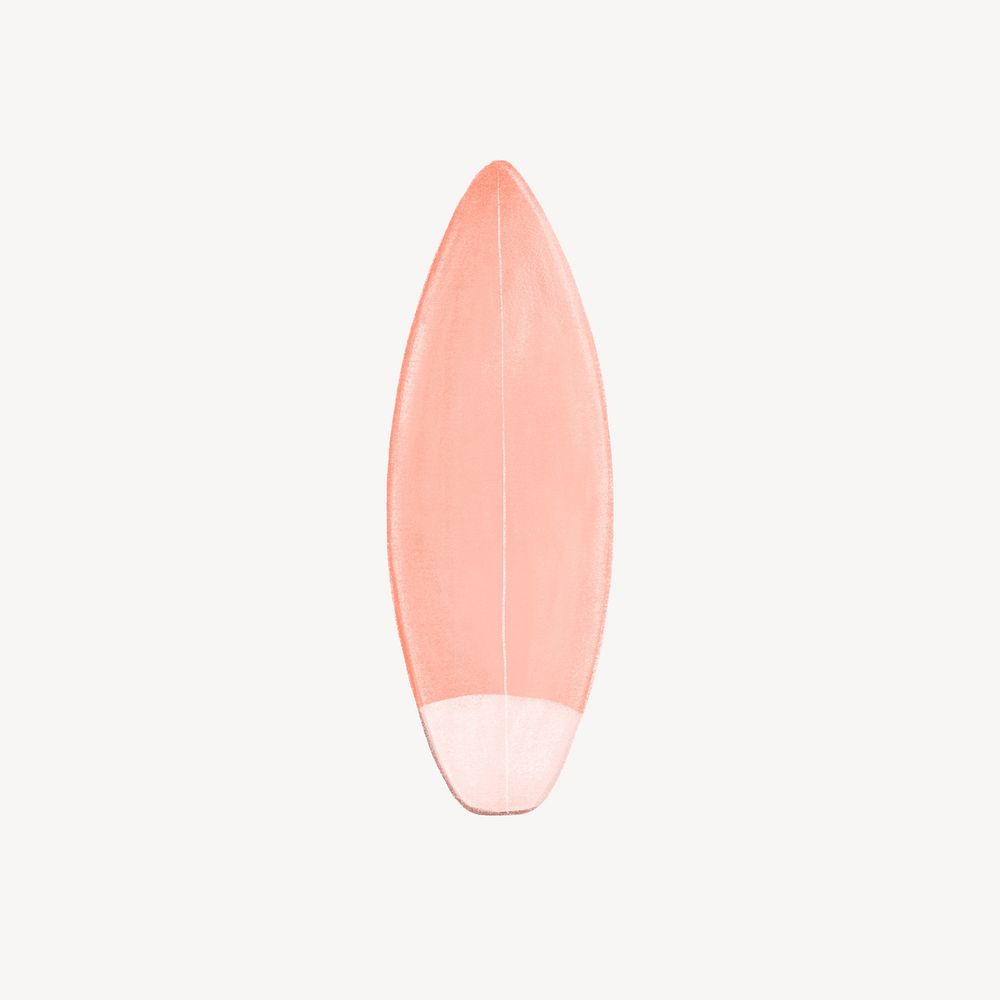 Pink surfboard illustration