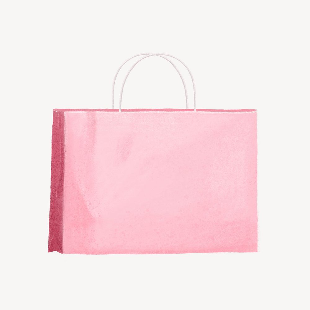 Pink shopping bag illustration