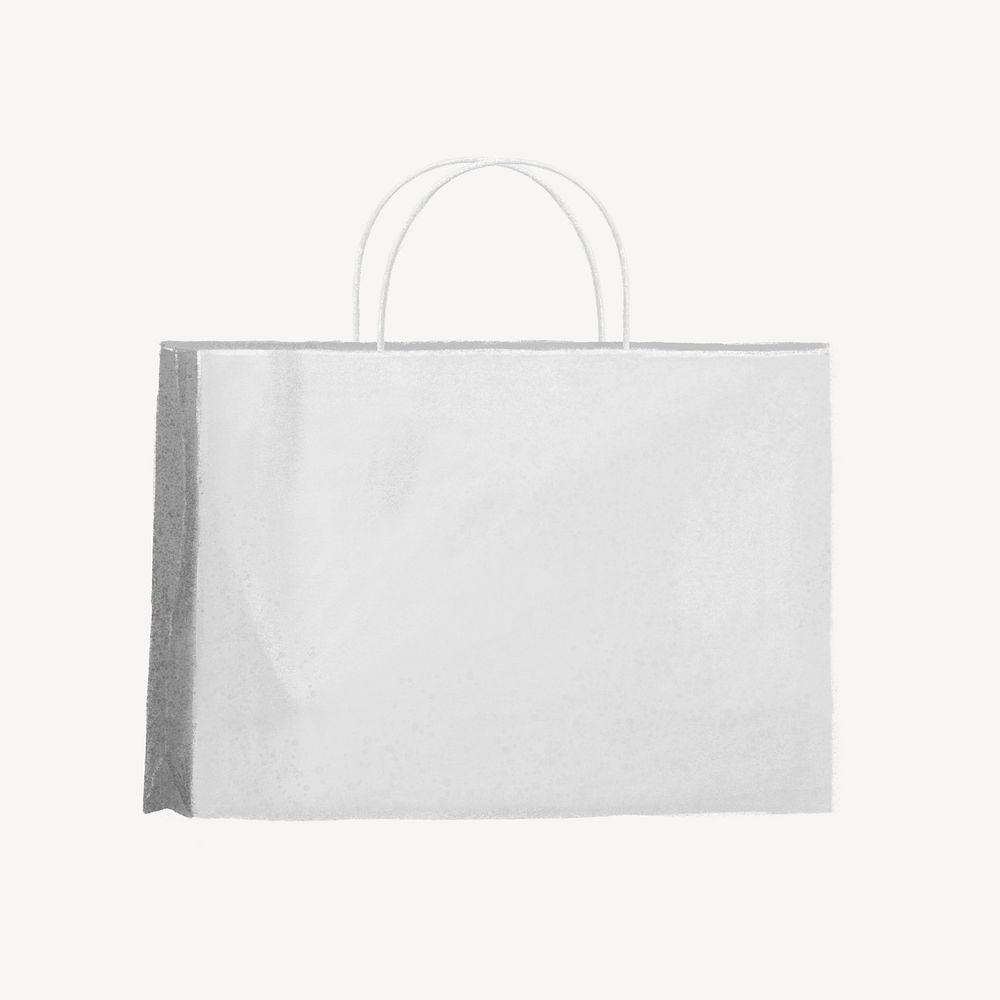 White shopping bag illustration