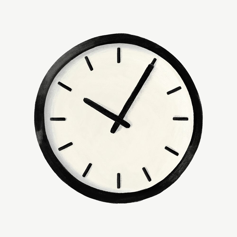 Wall clock, business graphic psd