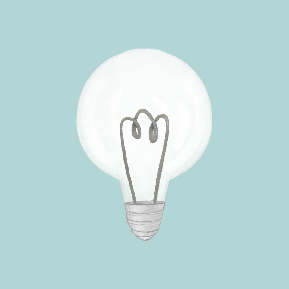 Light bulb, creative idea illustration