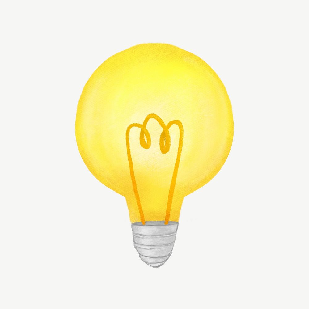 Light bulb, creative idea illustration psd