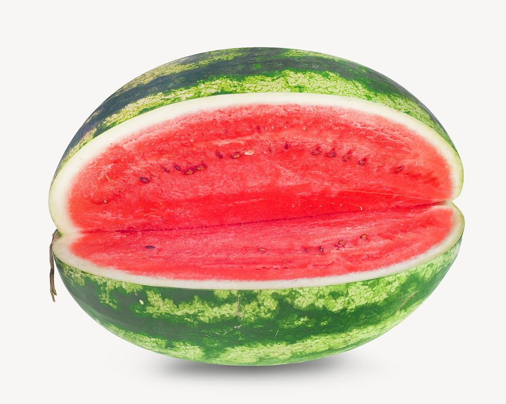 Juicy red watermelon. isolated object