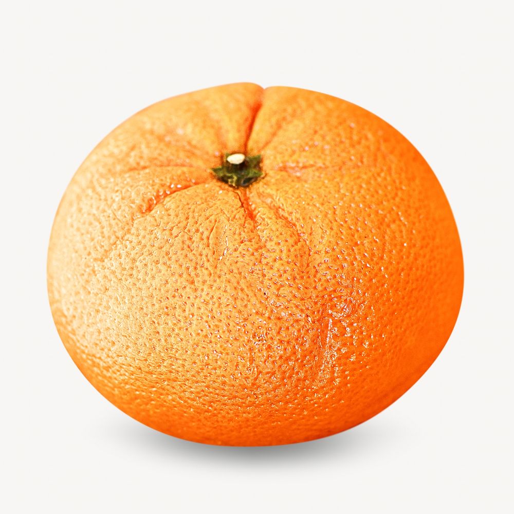 Orange fruit image on white