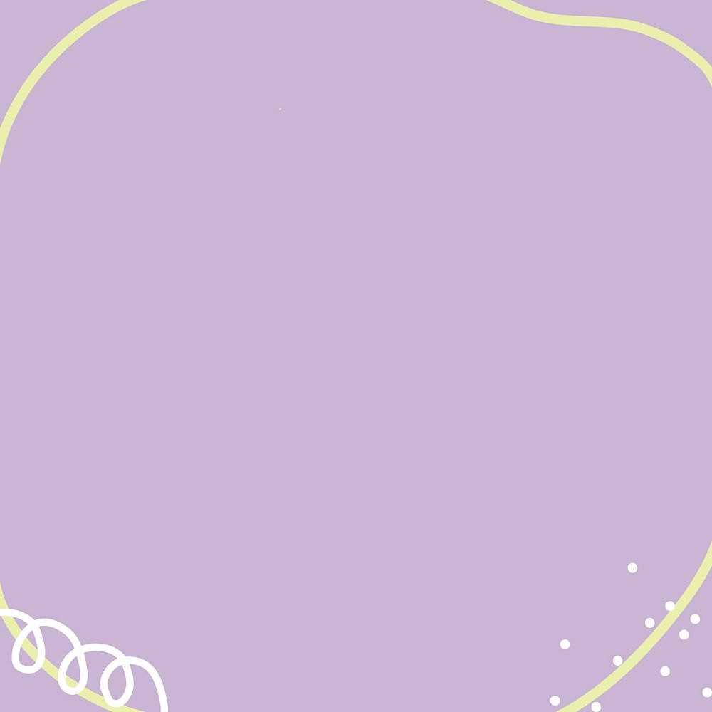 Pastel purple background, circle frame