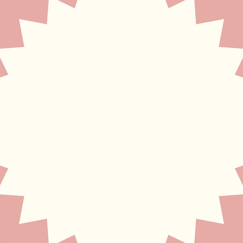 Pink starburst frame background