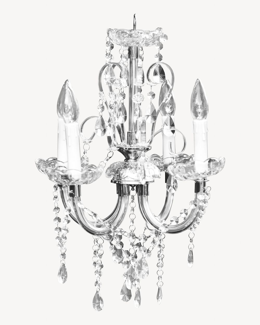 Chandelier isolated image on white