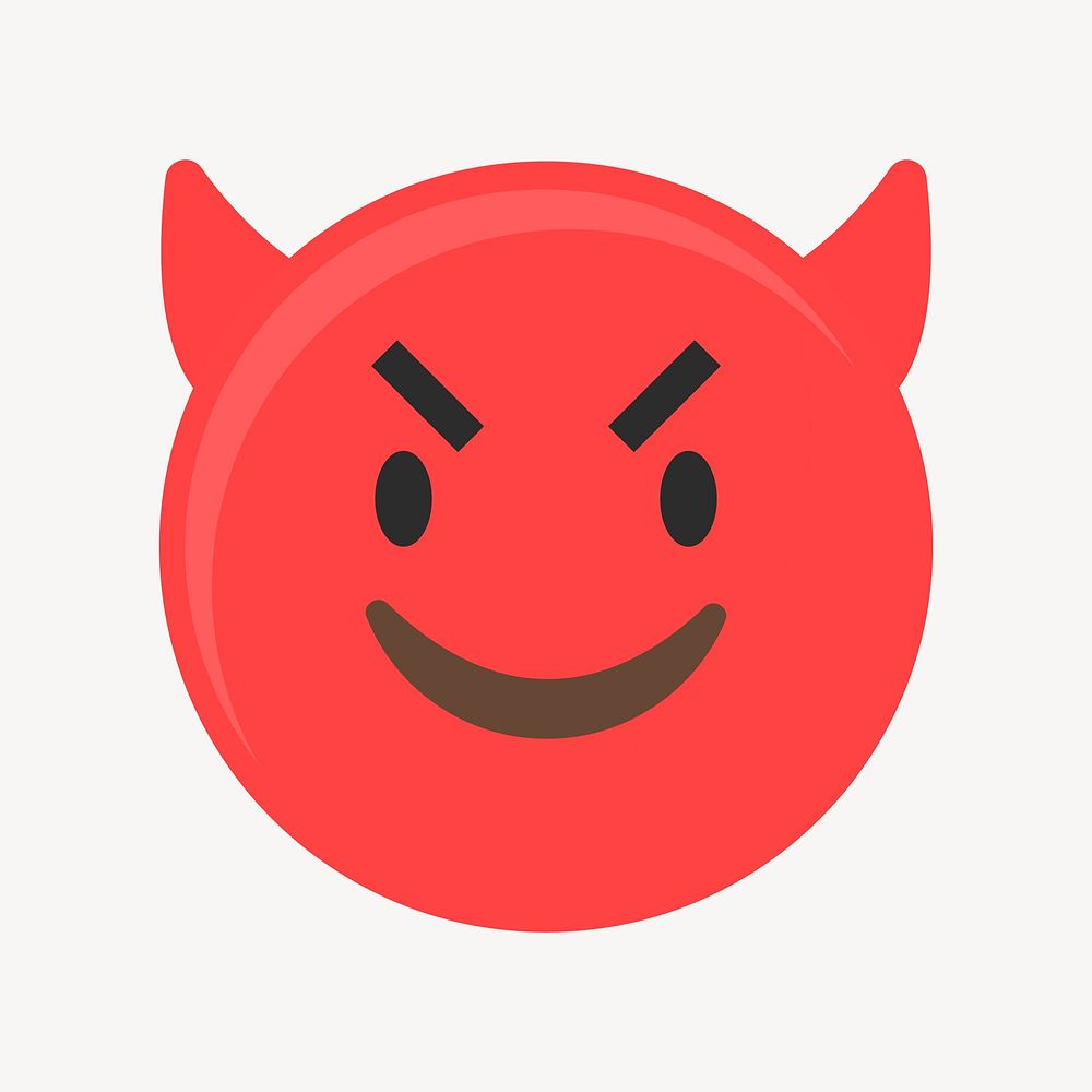 Smile devil emoticon