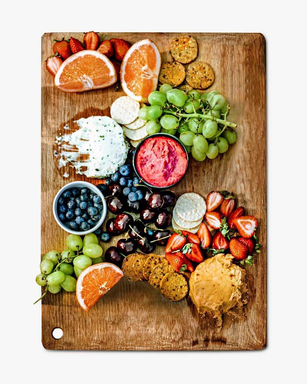Fruit platter charcuterie board design element psd