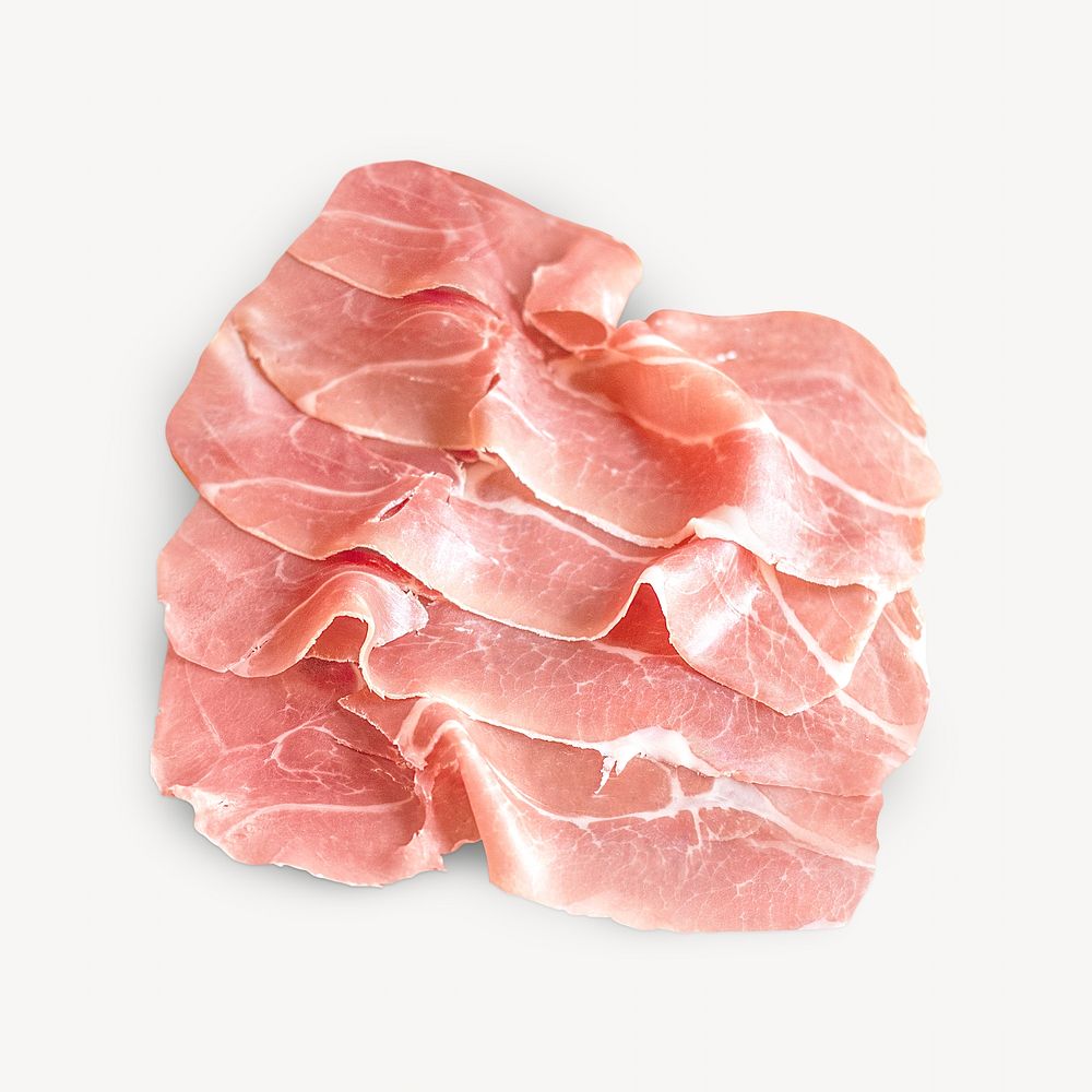 Raw meat image on white
