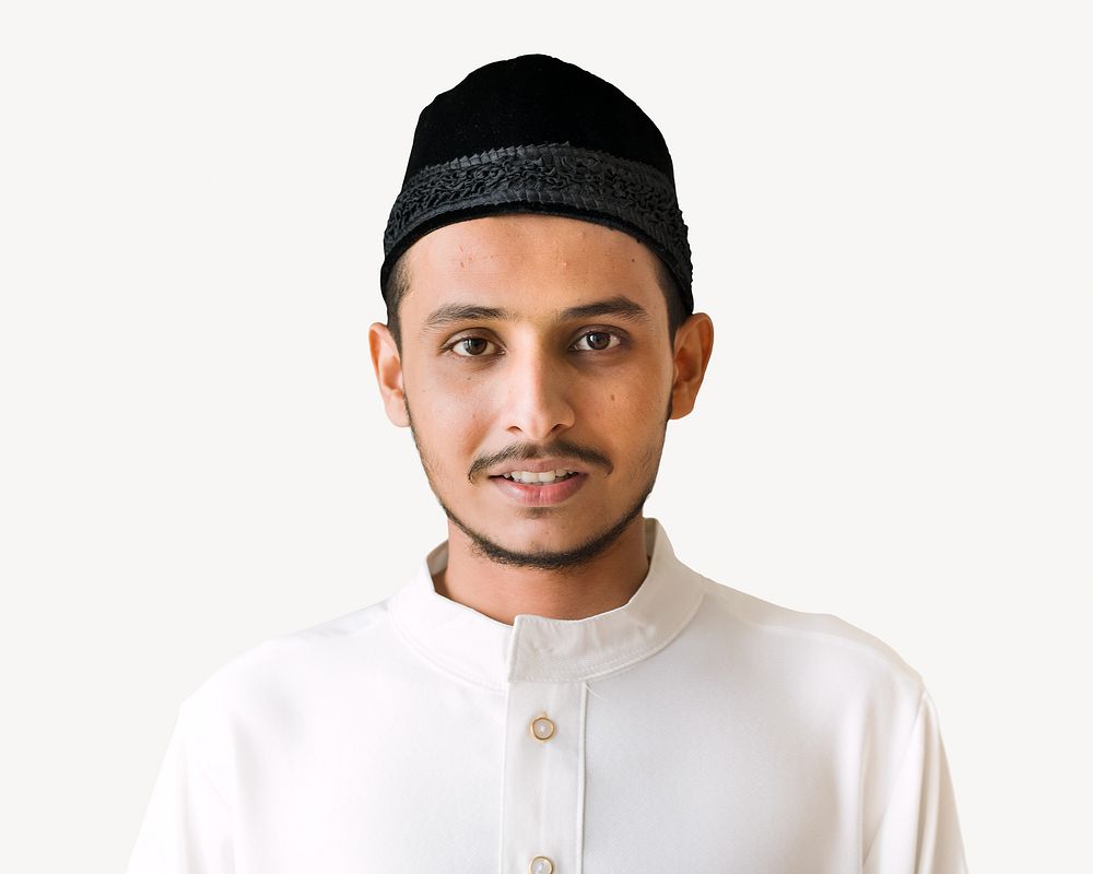 Muslim man portrait isolated image