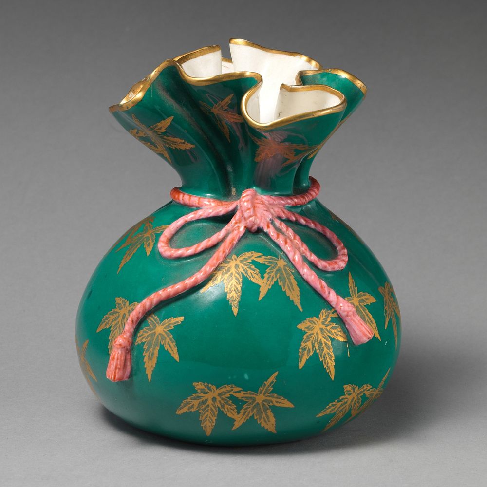 Vase in the form of a beggar's purse
