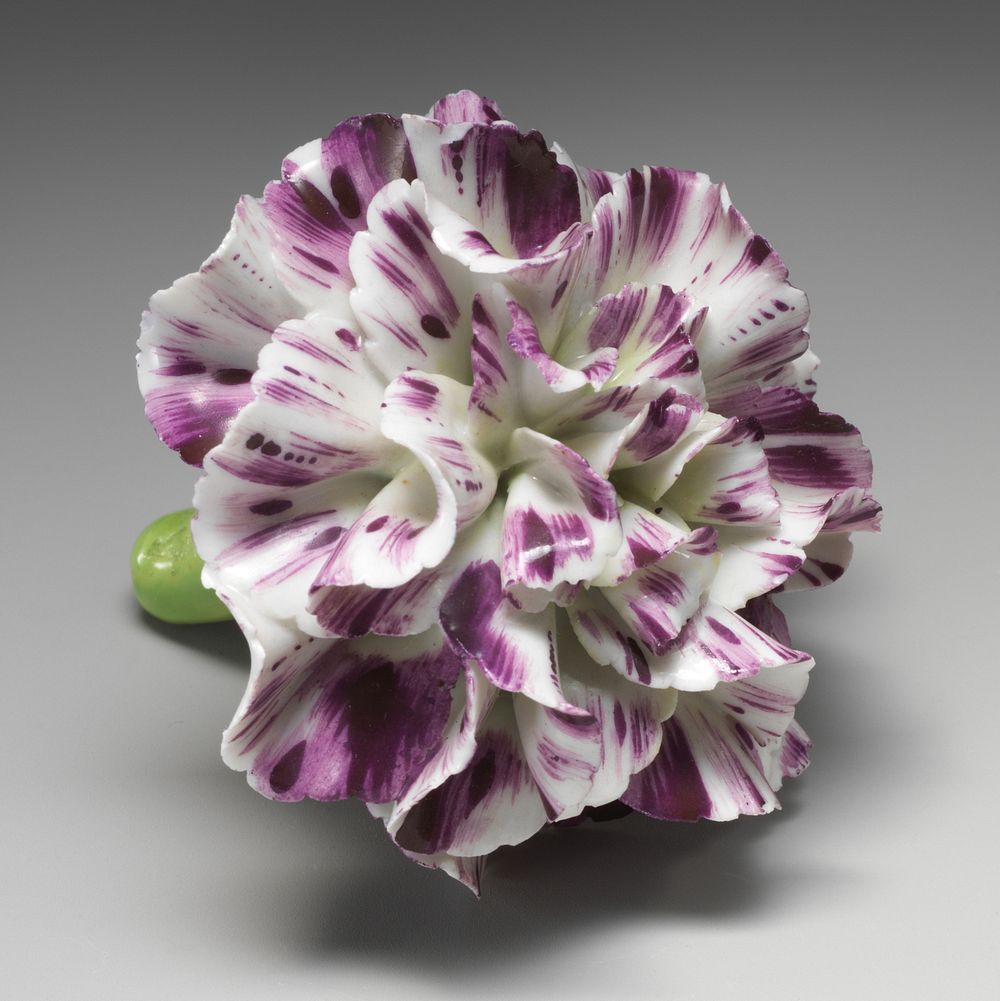 Porcelain flower (one of a set of nine)