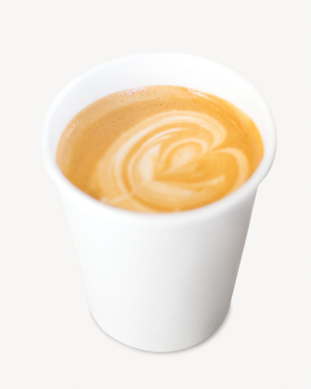 Coffee latte isolated image