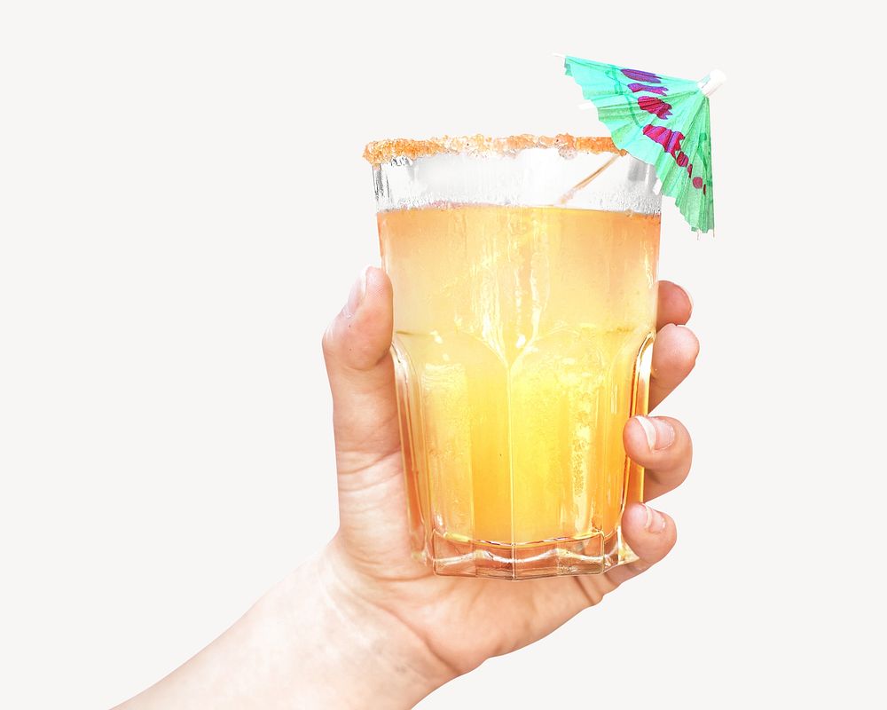 Summer cocktail drink isolated design