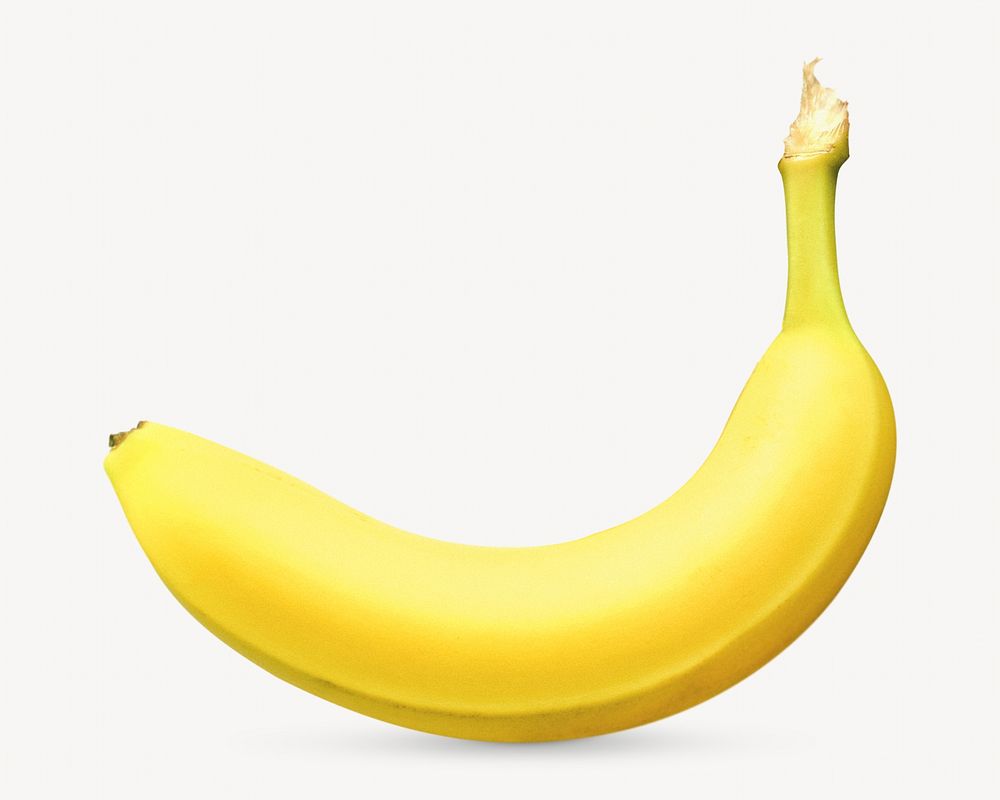 Banana fruit image on white design