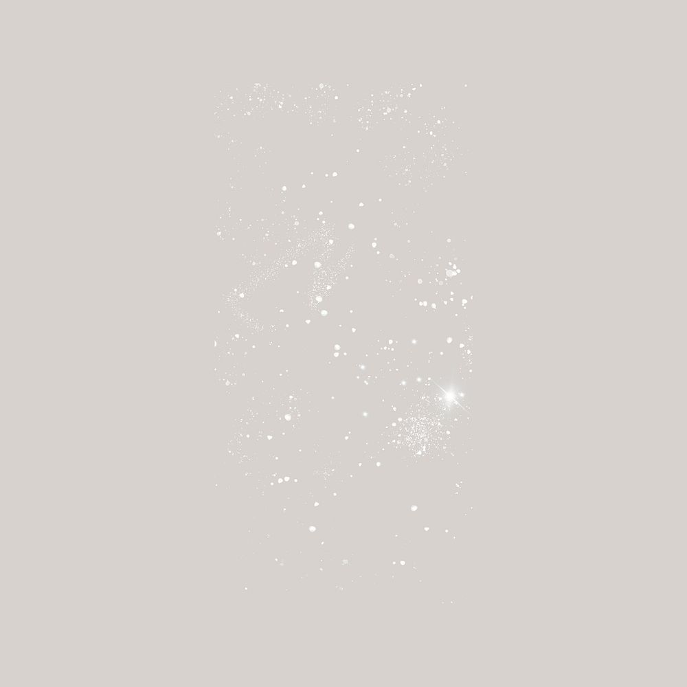 White sparkle element illustration collage element psd
