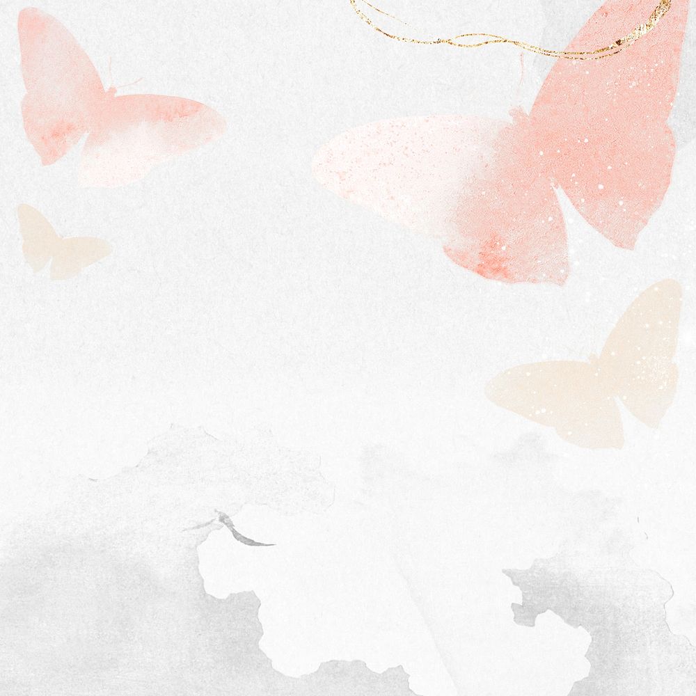 Pastel butterfly, watercolor illustration