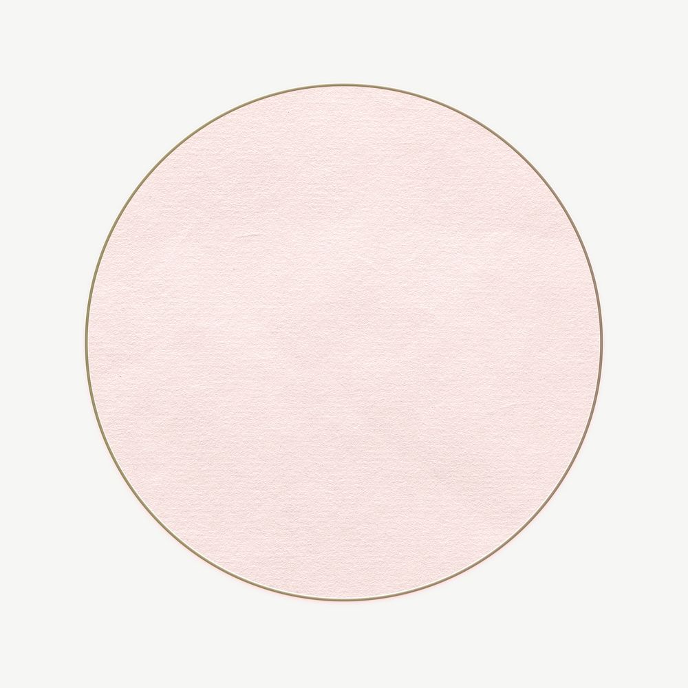Pink circle, simple psd shape