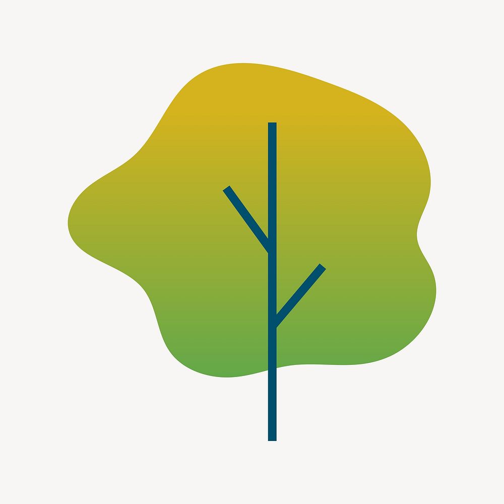 Green tree, plant & nature vector