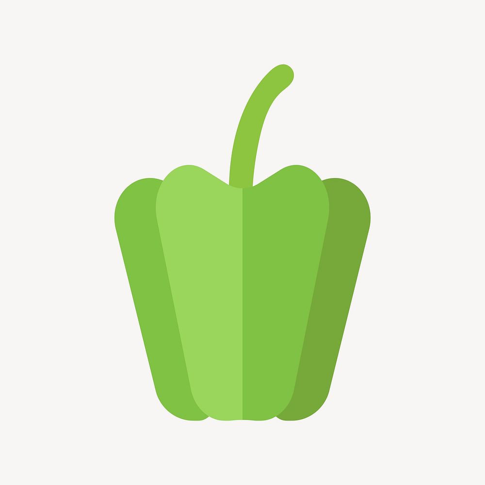 Green bell pepper, food & cooking vector