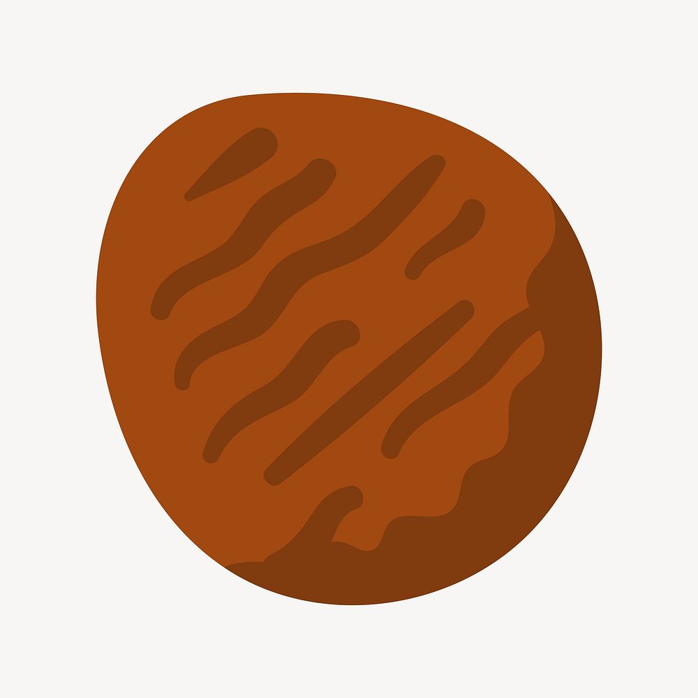 Cooked patty, meat & barbecue vector