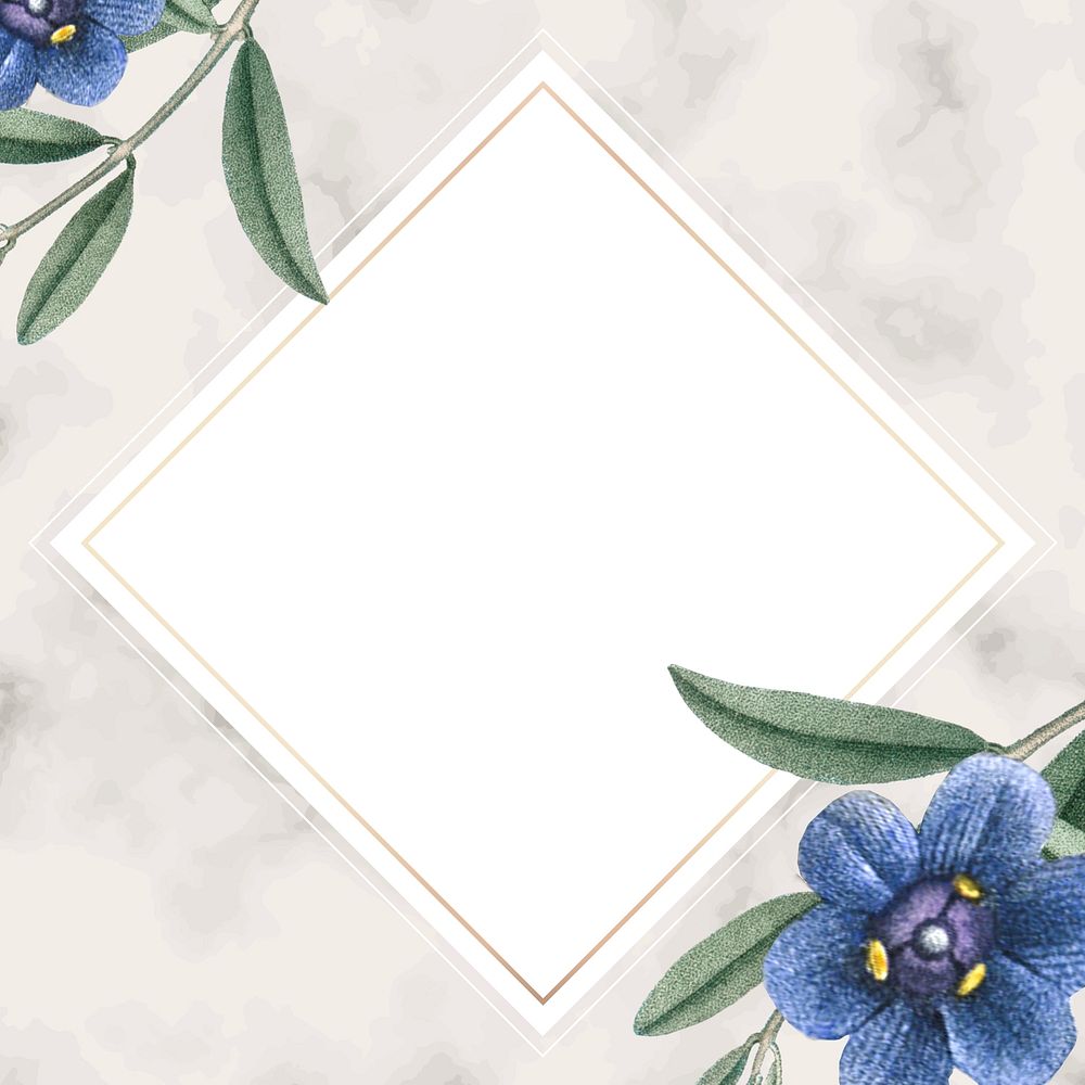 Floral frame background, beige design