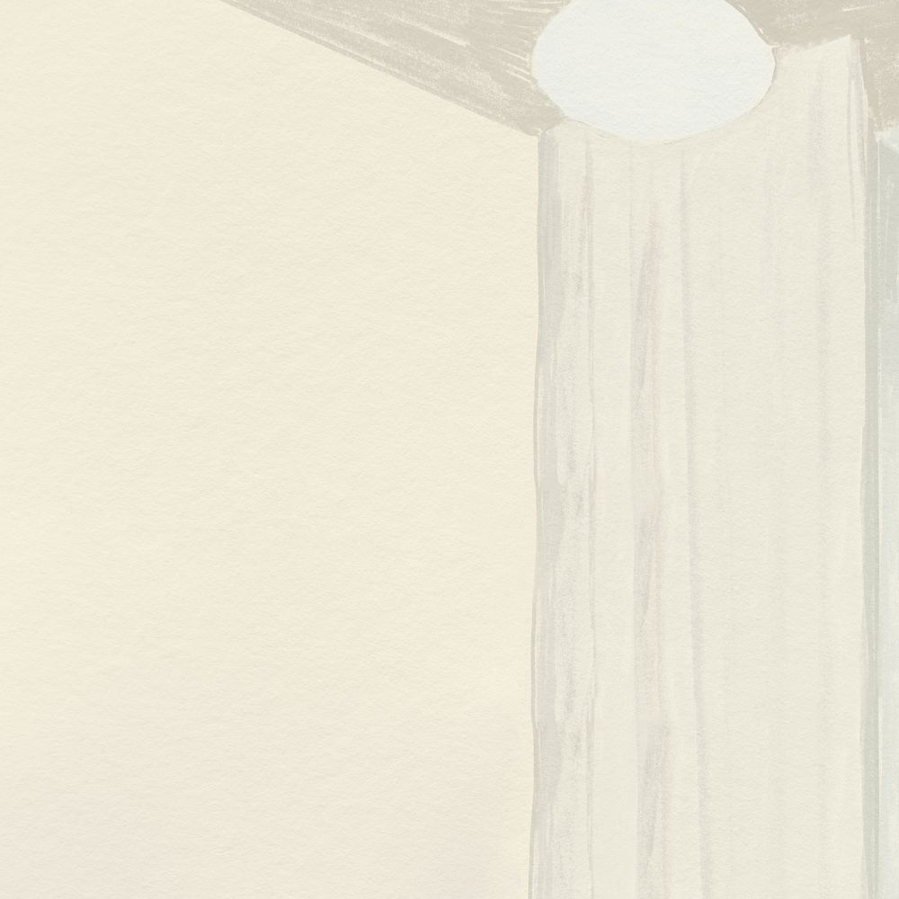 White minimal room, simple illustration
