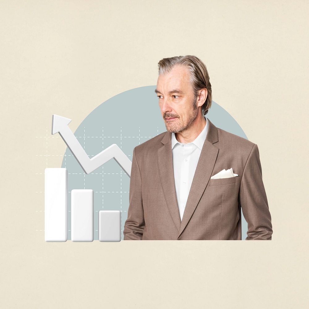 Beige business success isolated design