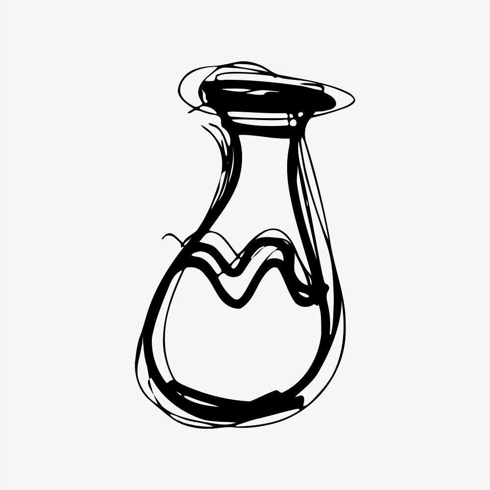 Vase clipart illustration vector. Free public domain CC0 image.