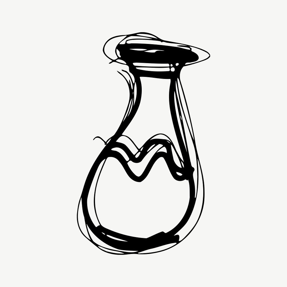 Vase clipart illustration psd. Free public domain CC0 image.