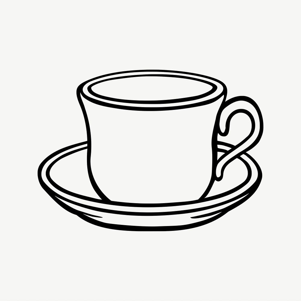 Tea cup clipart illustration psd. | Free PSD - rawpixel