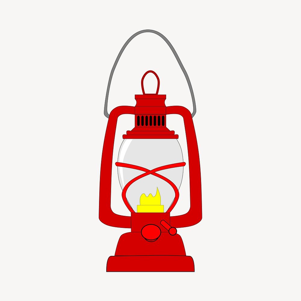 Red lantern illustration. Free public domain CC0 image.