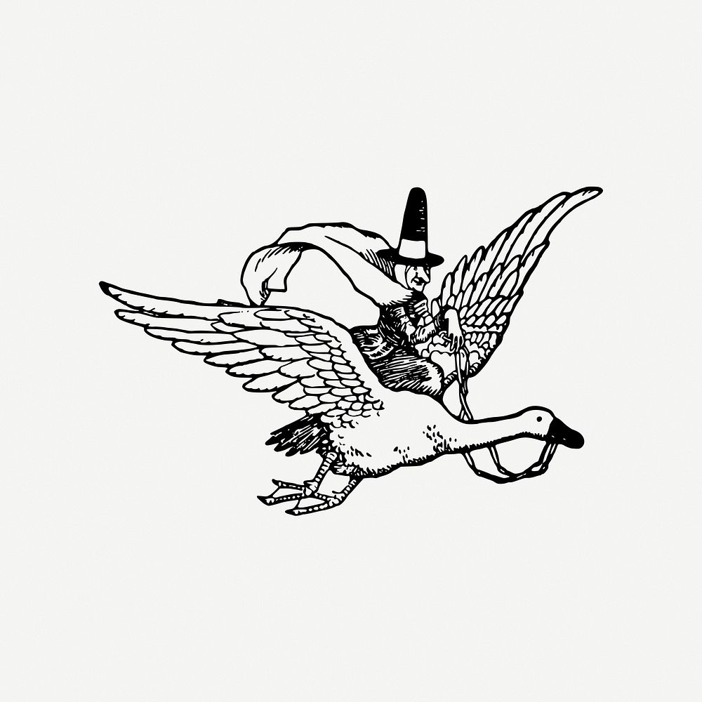Flying bird vintage icon clipart illustration psd. Free public domain CC0 image.