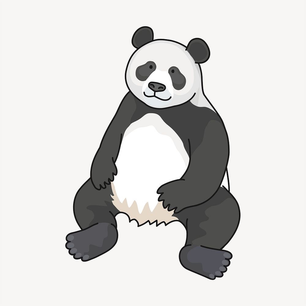 Panda image element | Free Photo - rawpixel