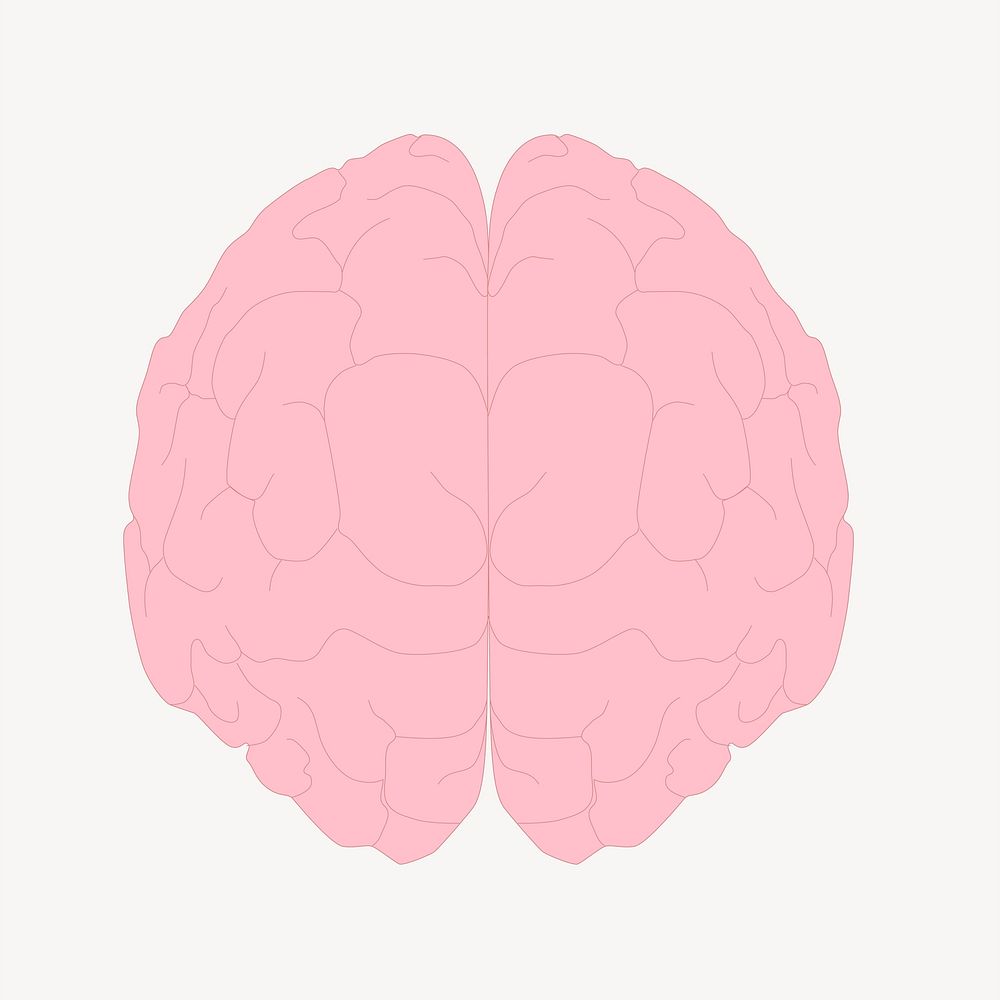 Pink brain image element