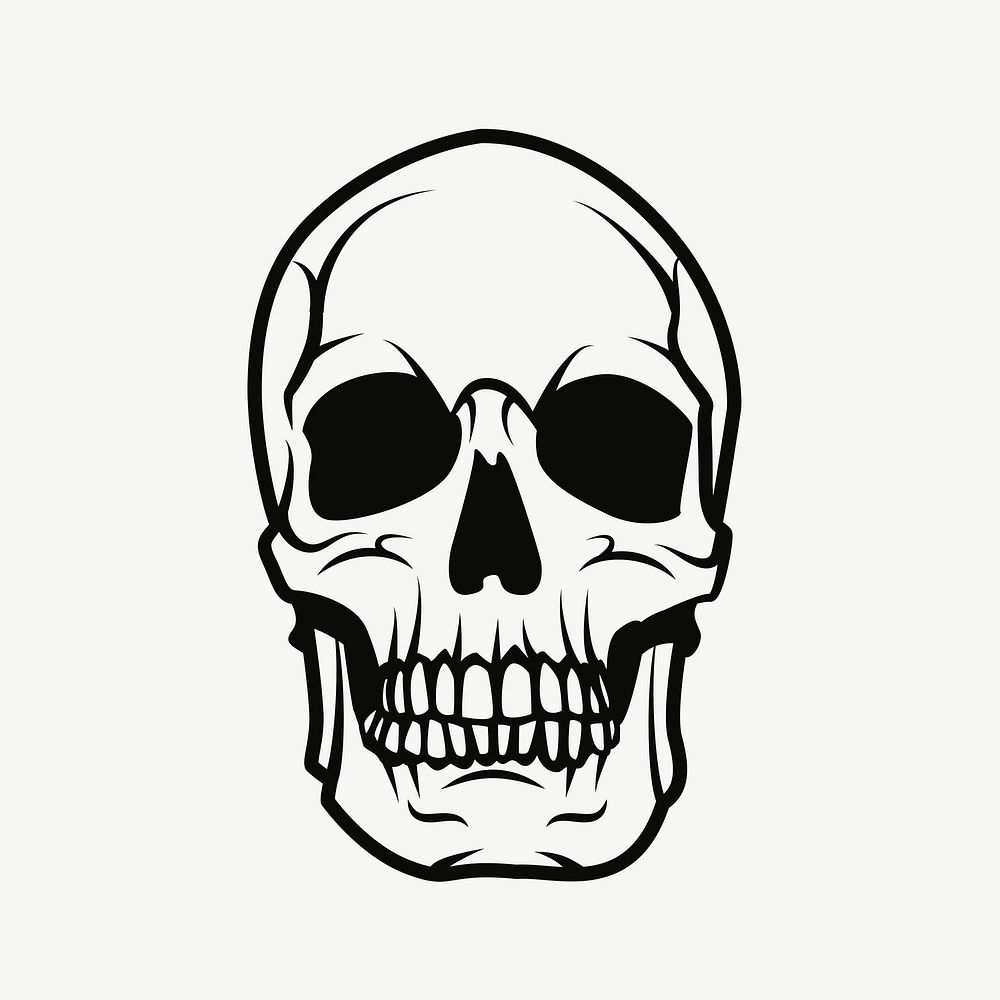 cool easy drawings of skulls - Clip Art Library