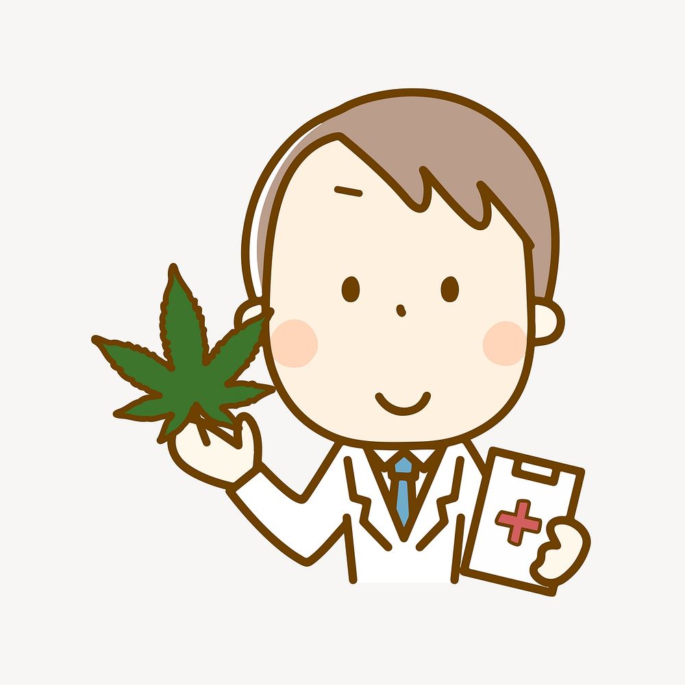Medical marijuana illustration vector