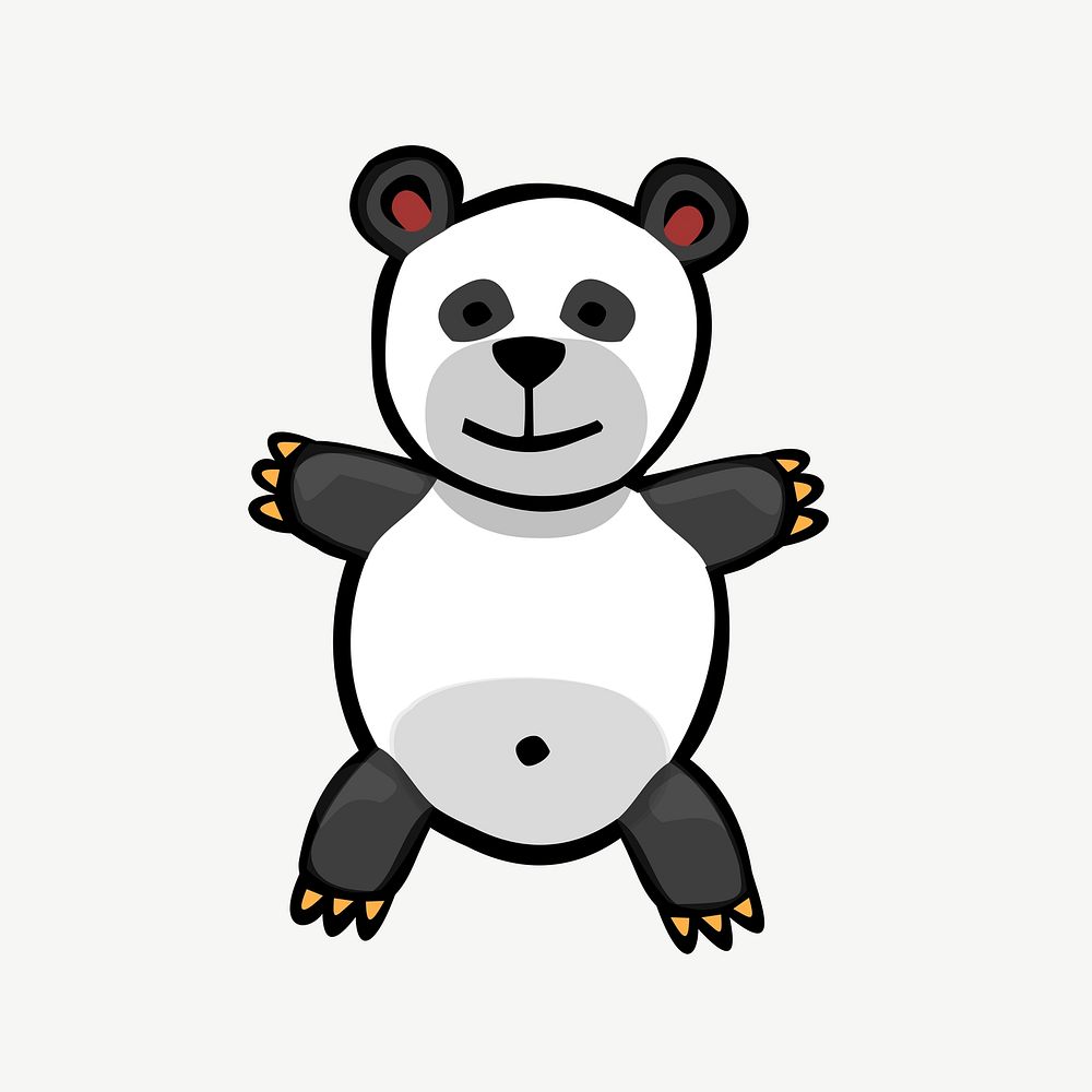 Panda design element psd