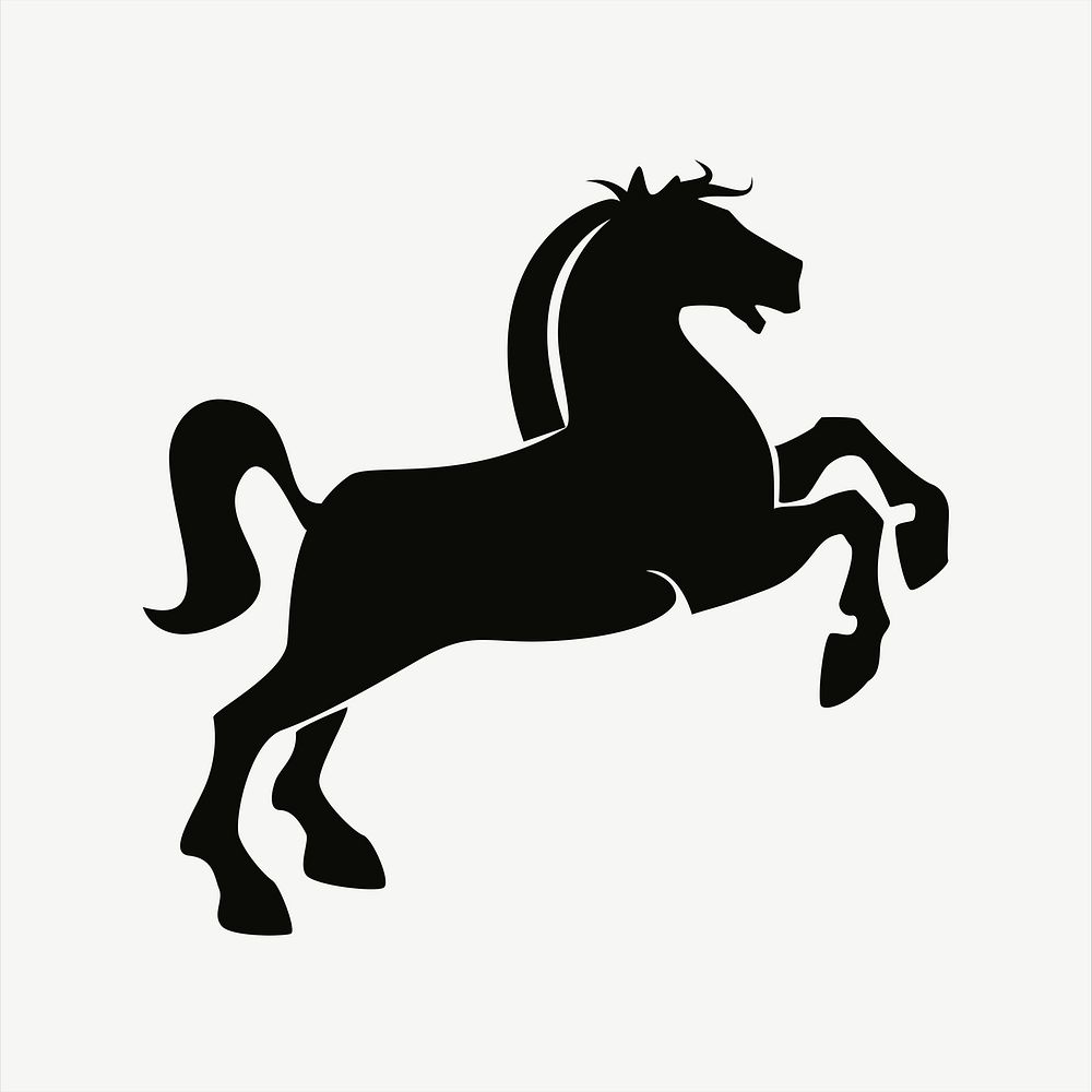 Horse silhouette clip art psd