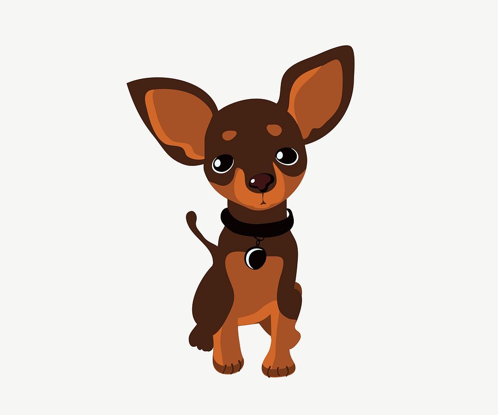 Chihuahua dog clip art psd