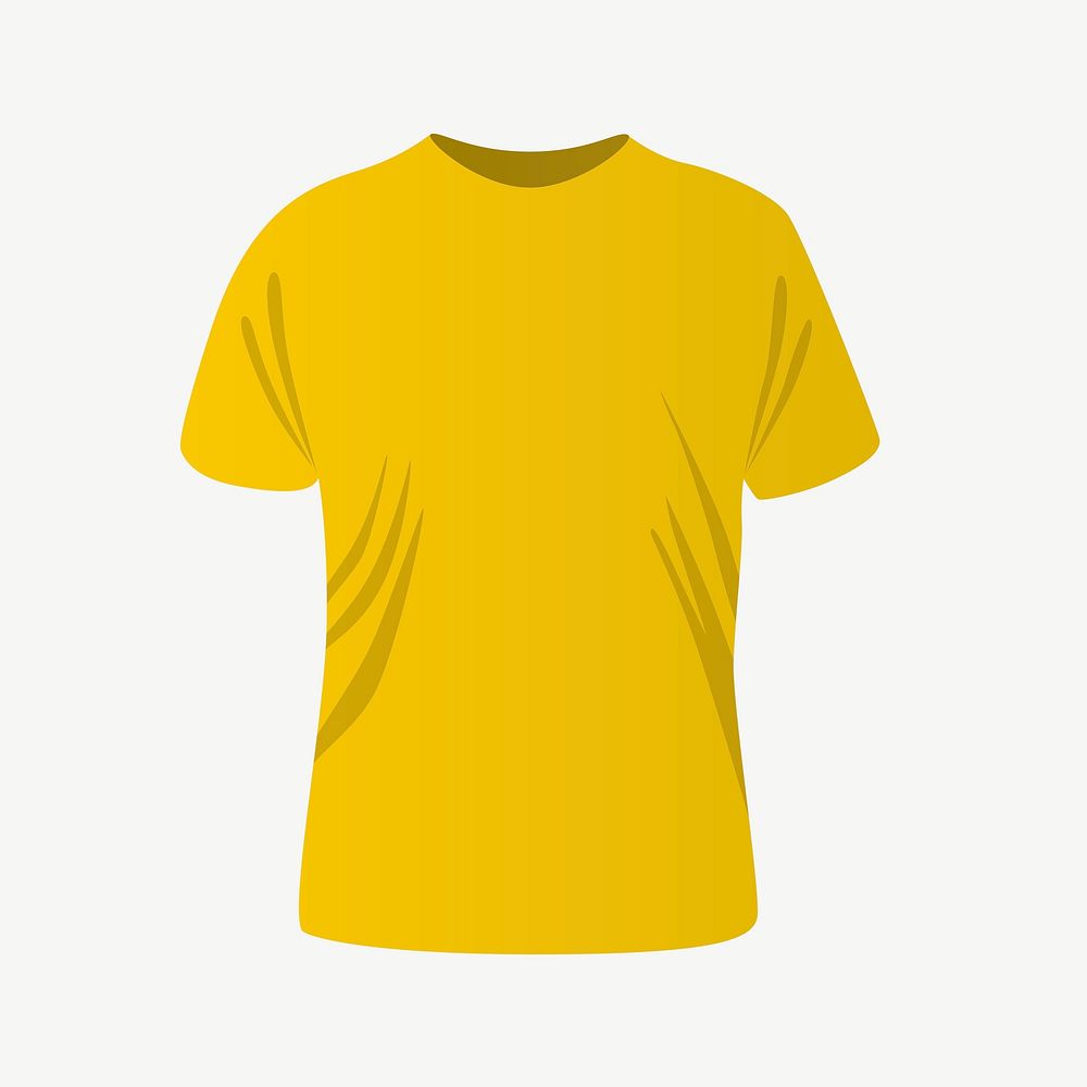 Yellow T-Shirt clip art psd | Free PSD - rawpixel