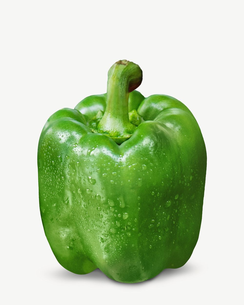 Green bell pepper collage element psd