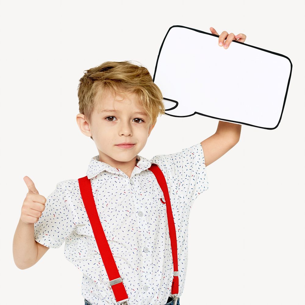 Cute little boy isolated image