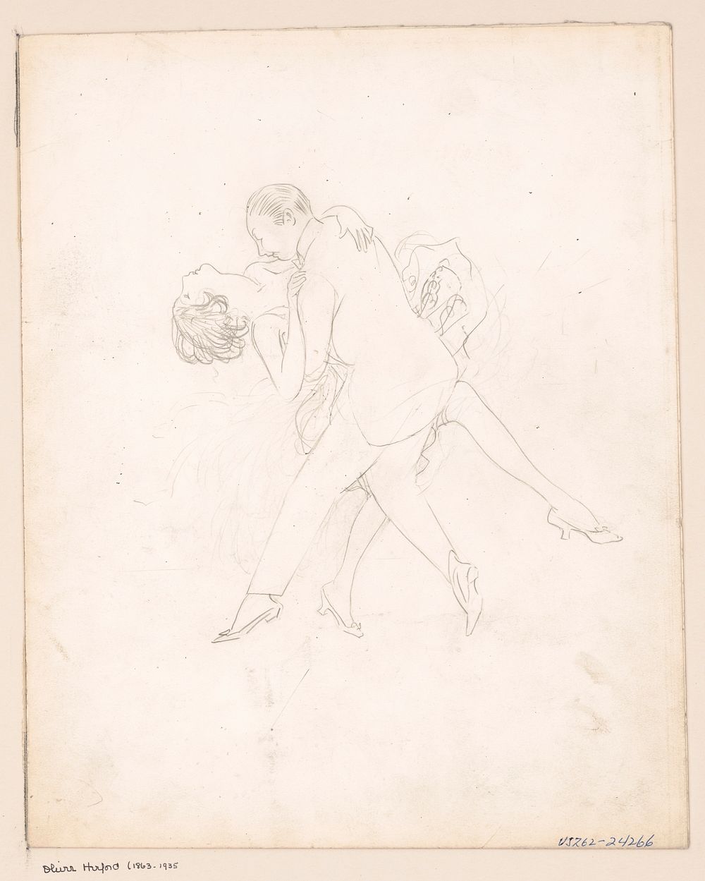 Man and woman dancing, dipping (between 1880 and 1935) by Oliver Herford