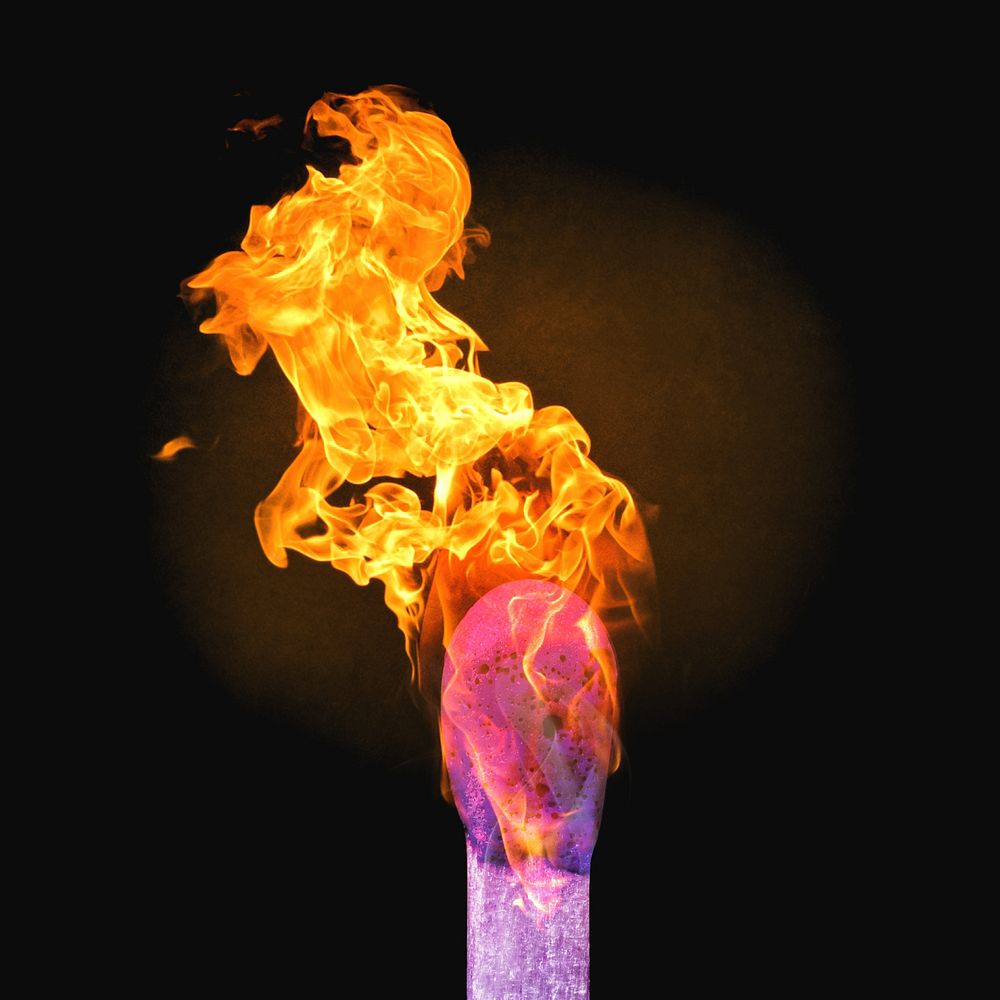 Burning matchstick image