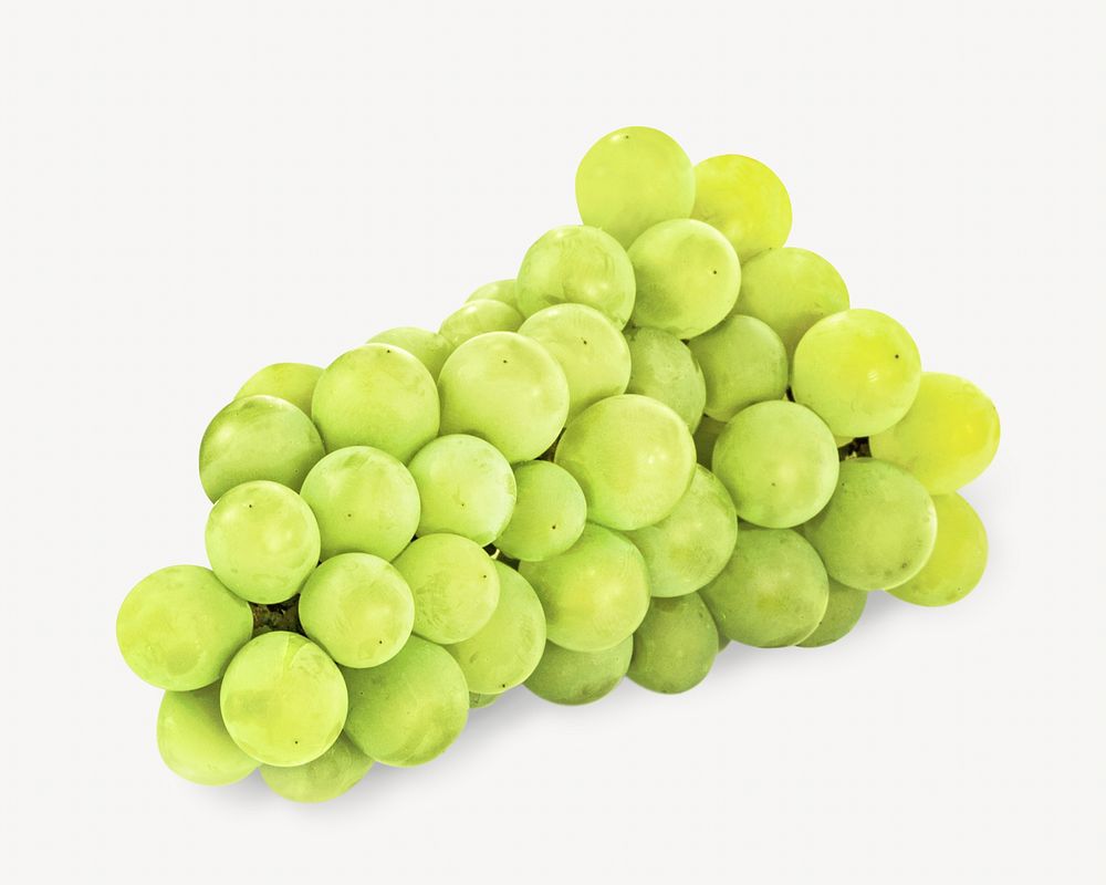Green grapes isolated image