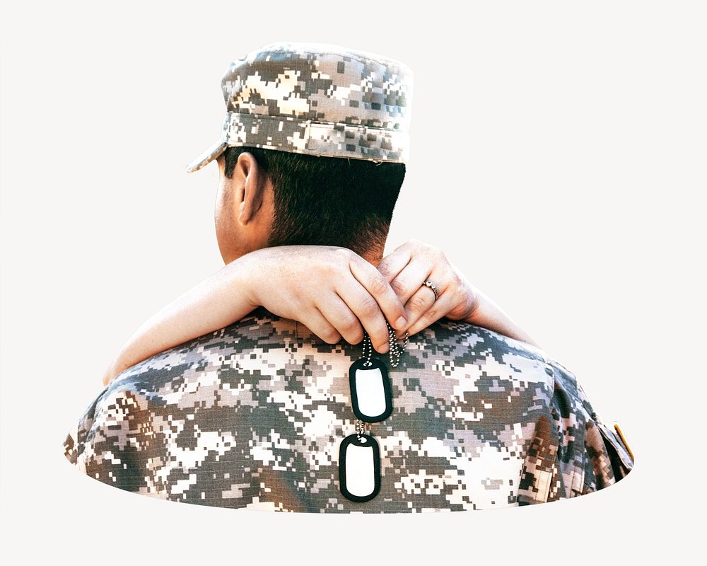 Army isolated image on white